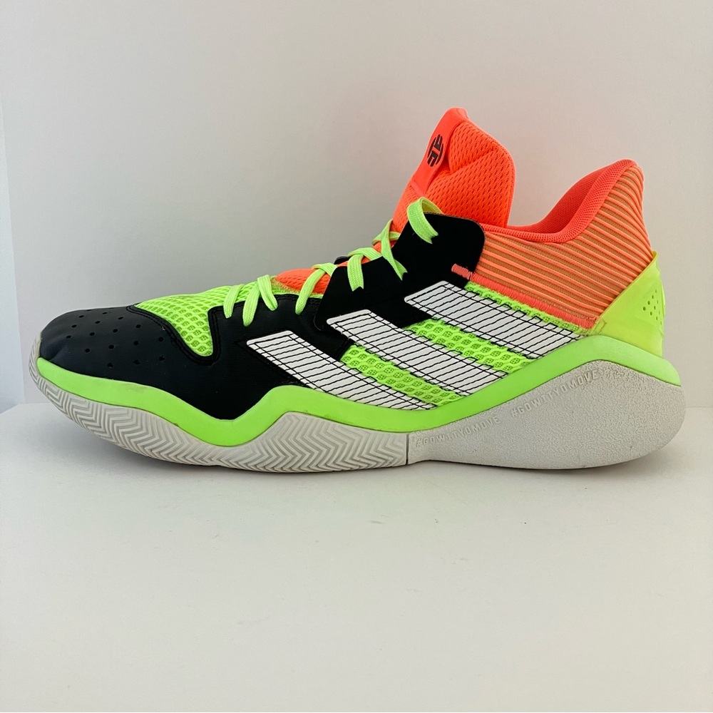 adidas Men's Athletic Shoe in Black, Neon Green, Neon Orange